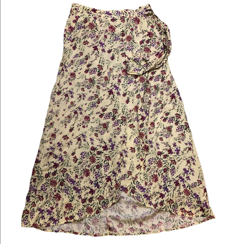 Isadora Floral Print Challis Wrap Skirt size XS - Picture 3 of 5